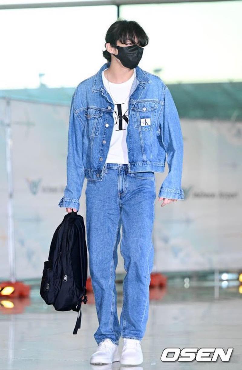 ホワイトブラウン Calvin Klein BOXY DENIM JACKET Jungkook | ochge.org