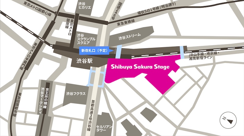 渋谷サクラステージ地図